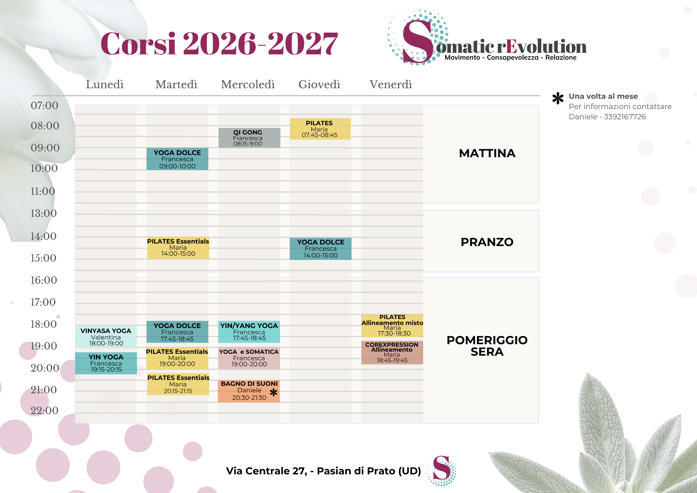 Corsi Spazio Ryan 2026-27